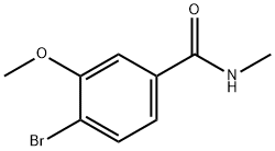 4-BROMO-3-METHOXY-N-METHYLBENZAMIDE Struktur