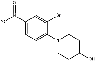 1-(2-BROMO-4-NITROPHENYL)PIPERIDIN-4-OL Struktur