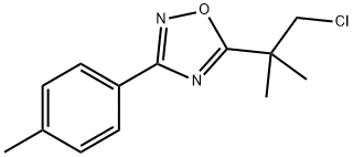 5-(1-CHLORO-2-METHYLPROPAN-2-YL)-3-P-TOLYL-1,2,4-OXADIAZOLE Struktur