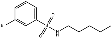 3-BROMO-N-PENTYLBENZENESULFONAMIDE Struktur