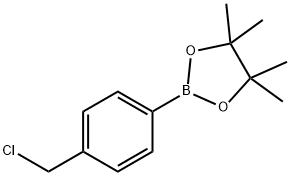 2-(4-(Chloromethyl)phenyl)-4,4,5,5-tetramethyl-1,3,2-dioxaborolane Struktur