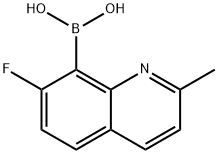 7-FLUORO-2-METHYLQUINOLIN-8-YLBORONIC ACID Struktur