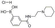 3-(2-(Piperidin-1-yl)ethylcarbamoyl)phenylboronic acid hydrochloride Struktur