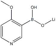 Lithium hydrogen-4-methoxypyridine-3-boronate Struktur