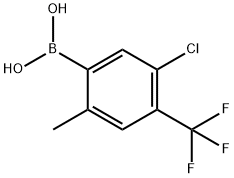 5-Chloro-2-methyl-4-(trifluoromethyl)phenylboronic acid Struktur