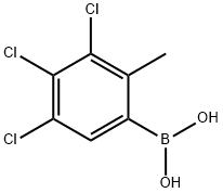 3,4,5-Trichloro-2-methylphenylboronic acid Struktur