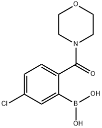 5-Chloro-2-(morpholine-4-carbonyl)phenylboronic acid Struktur