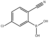 5-Chloro-2-cyanophenylboronic acid Struktur