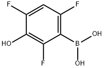 2,4,6-Trifluoro-3-hydroxyphenylboronic acid Struktur