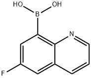 6-FLUOROQUINOLIN-8-YLBORONIC ACID Struktur