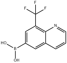 8-(TRIFLUOROMETHYL)QUINOLIN-6-YLBORONIC ACID Struktur