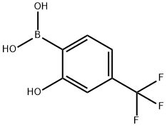 2-Hydroxy-4-(trifluoromethyl)phenylboronic acid Struktur