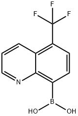 5-(TRIFLUOROMETHYL)QUINOLIN-8-YLBORONIC ACID Struktur