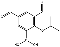 (3,5-Diformyl-2-isopropoxyphenyl)boronic acid Struktur