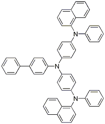 4,4'-Bis[N-(1-naphthyl)-N-phenylaMino]-4''-phenyltriphenylaMine Struktur