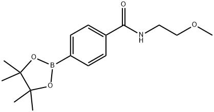 4-(2-Methoxyethylaminocarbonyl)benzeneboronic acid pinacol ester Struktur