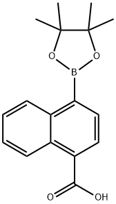 4-(4,4,5,5-TetraMethyl-1,3,2-dioxaborolan-2-yl)-1-naphthoic acid Struktur