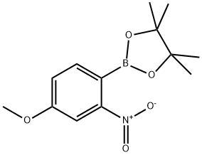 4-Methoxy-2-nitrophenylboronic acid, pinacol ester Struktur