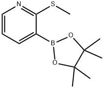 2-(METHYLTHIO)PYRIDINE-3-BORONIC ACID PINACOL ESTER Struktur