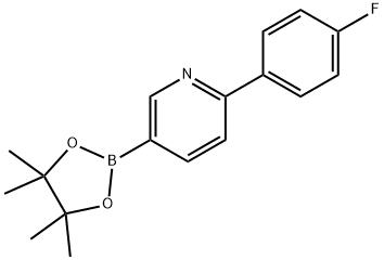 6-(4-FLUOROPHENYL)PYRIDINE-3-BORONIC ACID PINACOL ESTER Struktur