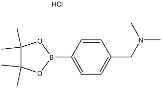 4-[(N,N-Dimethylamino)methyl]benzeneboronic acid pinacol ester hydrochloride Struktur