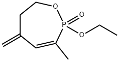 1,2-Oxaphosphepin,2-ethoxy-2,5,6,7-tetrahydro-3-methyl-5-methylene-,2-oxide(9CI) Struktur