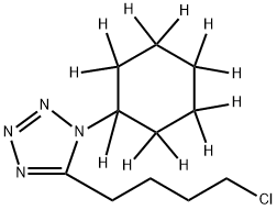 5-(4-Chlorobutyl)-1-cyclohexyltetrazole-d11 Struktur