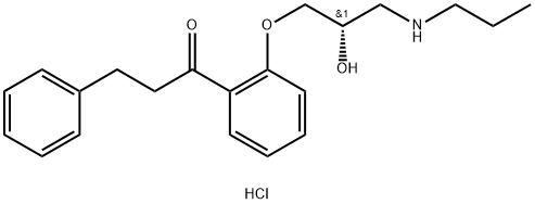 (S)-(-)-PROPAFENONE HYDROCHLORIDE Struktur