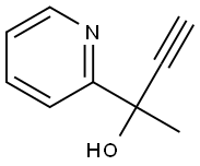 a-ethynyl-a-Methyl-2-PyridineMethanol Struktur