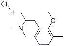 1-(2-methoxy-3-methyl-phenyl)-N,N-dimethyl-propan-2-amine hydrochlorid e Struktur