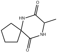 6,9-Diazaspiro[4.5]decane-7,10-dione,8-methyl-(9CI) Struktur