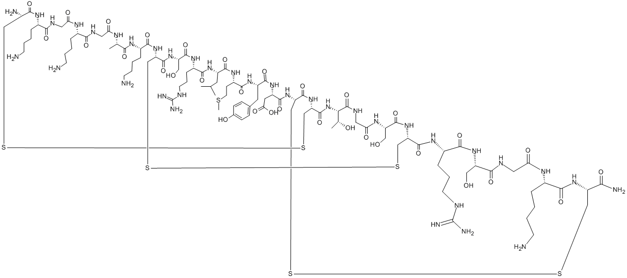 Ziconotide acetate Structure