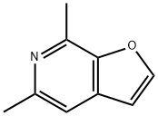 Furo[2,3-c]pyridine, 5,7-dimethyl- (9CI) Struktur