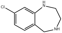 7-CHLORO-2,3,4,5-TETRAHYDRO-1H-BENZO[E][1,4]DIAZEPINE
 Struktur