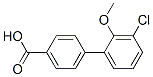 4-(3-Chloro-2-methoxyphenyl)benzoic acid Struktur