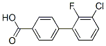 4-(3-Chloro-2-fluorophenyl)benzoic acid Struktur