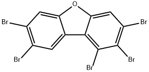 1,2,3,7,8-PENTABROMODIBENZOFURAN Struktur