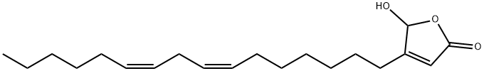 3-(7,10)hexadecadienyl-4-hydroxy-2-butenolide Struktur