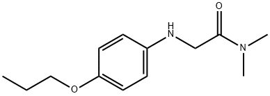 N,N-dimethyl-2-[(4-propoxyphenyl)amino]acetamide Struktur