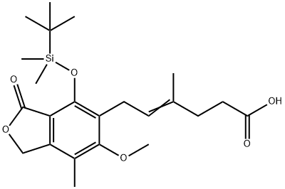 4'-TERT-BUTYLDIMETHYLSILYLMYCOPHENOLIC ACID Struktur