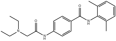 N-(2,6-Dimethylphenyl)-4-[[(diethylamino)acetyl]amino]benzamide Struktur