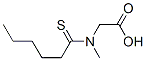 Glycine,  N-methyl-N-(1-thioxohexyl)- Struktur