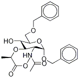 Benzyl N-Acetyl-6-O-benzyl-α-D-muramic Acid, Methyl Ester Struktur