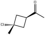 Ethanone, 1-(3-chloro-3-methylcyclobutyl)-, cis- (9CI) Struktur