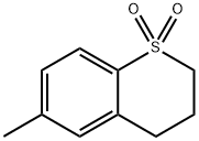 3,4-dihydro-6-methyl-2H-1-benzothiopyran 1,1-dioxide Struktur