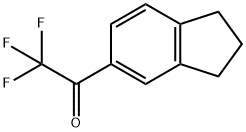 Ethanone, 1-(2,3-dihydro-1H-inden-5-yl)-2,2,2-trifluoro- (9CI) Struktur