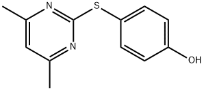 4-[(4,6-DIMETHYLPYRIMIDIN-2-YL)THIO]PHENOL Struktur