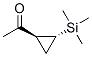 Ethanone, 1-[2-(trimethylsilyl)cyclopropyl]-, trans- (9CI) Struktur