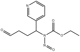 4-(carbethoxynitrosamino)-4-(3-pyridyl)butanal Struktur