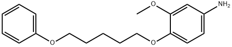 3-methoxy-4-(5-phenoxypentoxy)aniline Struktur